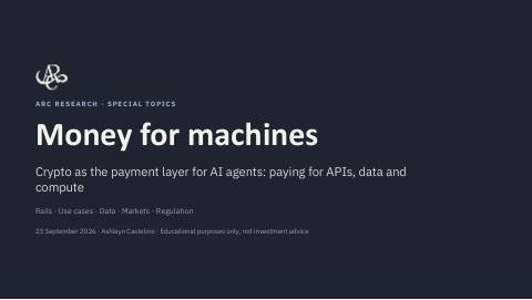 Money for Machines deck, first slide